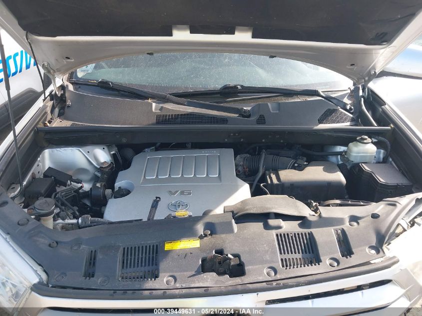 2013 Toyota Highlander Se V6 VIN: 5TDBK3EH4DS210462 Lot: 39449631