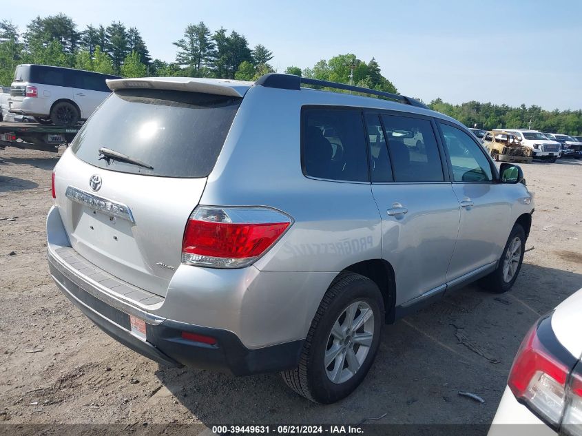 2013 Toyota Highlander Se V6 VIN: 5TDBK3EH4DS210462 Lot: 39449631