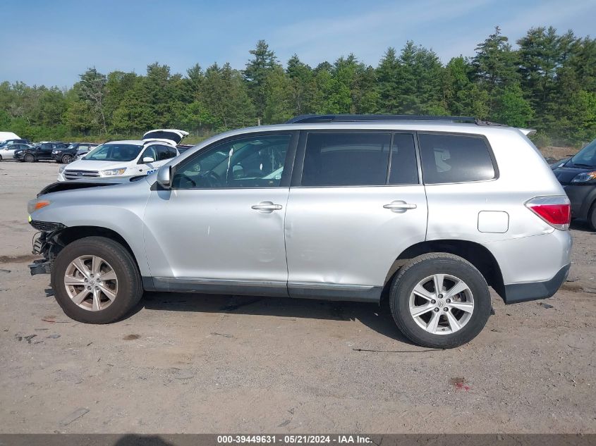 2013 Toyota Highlander Se V6 VIN: 5TDBK3EH4DS210462 Lot: 39449631