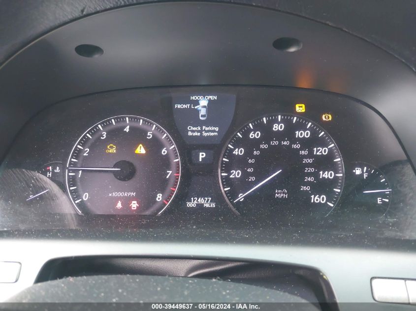 2007 Lexus Ls 460 VIN: JTHBL46F775004612 Lot: 39449637