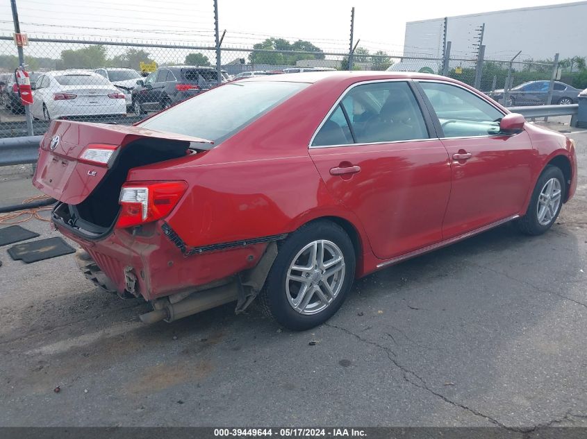 2012 Toyota Camry Le VIN: 4T1BF1FK3CU588877 Lot: 39449644