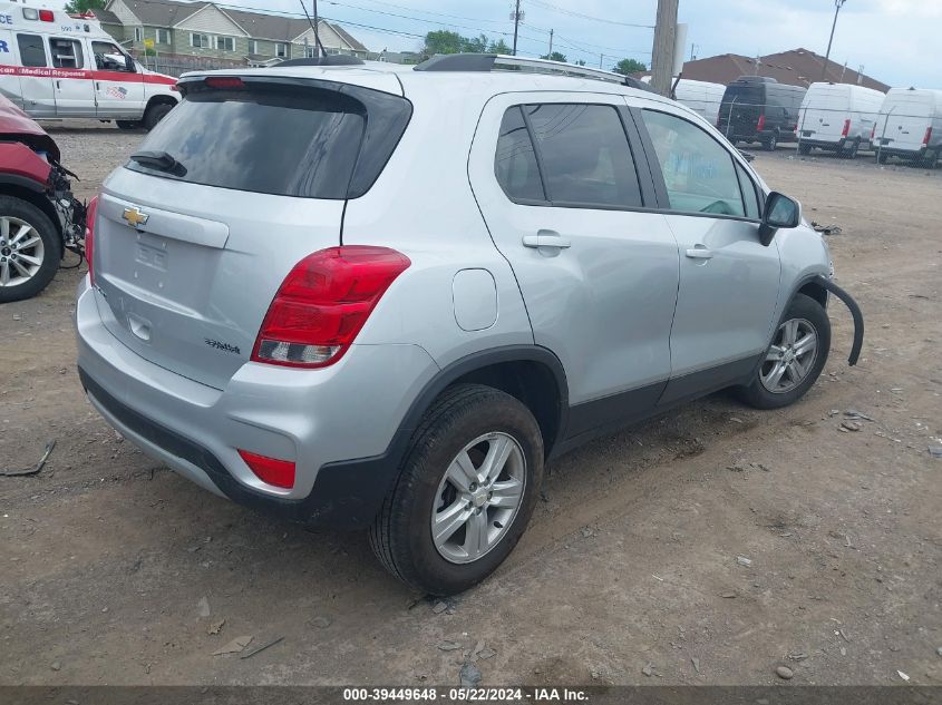 2022 Chevrolet Trax Awd Lt VIN: KL7CJPSM6NB500689 Lot: 39449648