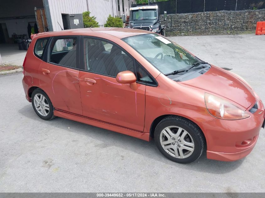 2007 Honda Fit Sport VIN: JHMGD38667S005553 Lot: 39449652