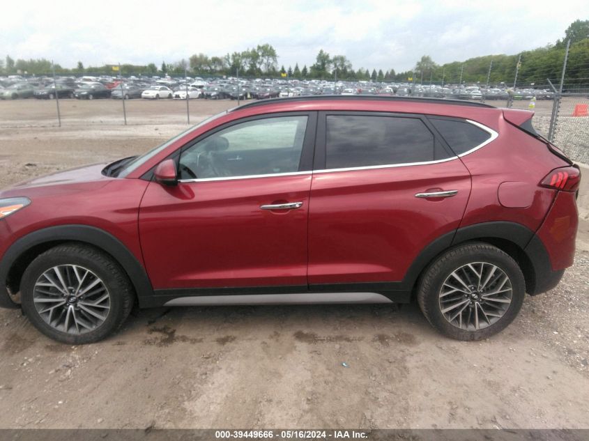 2021 Hyundai Tucson Ultimate VIN: KM8J3CAL6MU378212 Lot: 39449666
