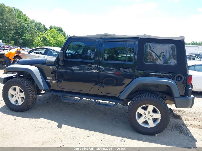 2014 Jeep Wrangler Unlimited Sport VIN: 1C4BJWDG4EL306642 Lot: 39449725