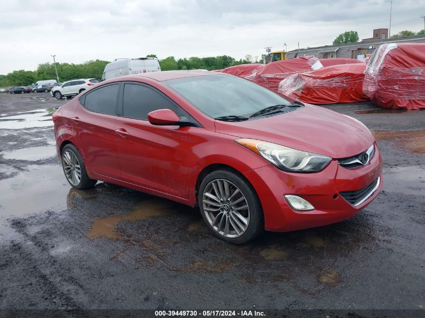 2013 Hyundai Elantra Gls VIN: KMHDH4AE1DU864741 Lot: 39449730