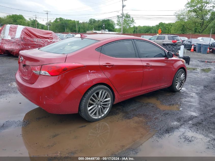 2013 Hyundai Elantra Gls VIN: KMHDH4AE1DU864741 Lot: 39449730