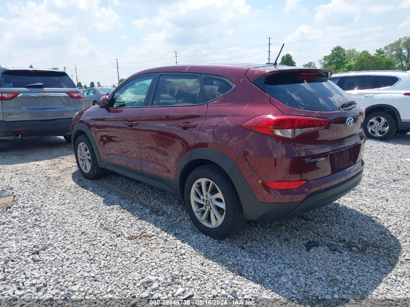 2017 Hyundai Tucson Se VIN: KM8J23A43HU328918 Lot: 39449735