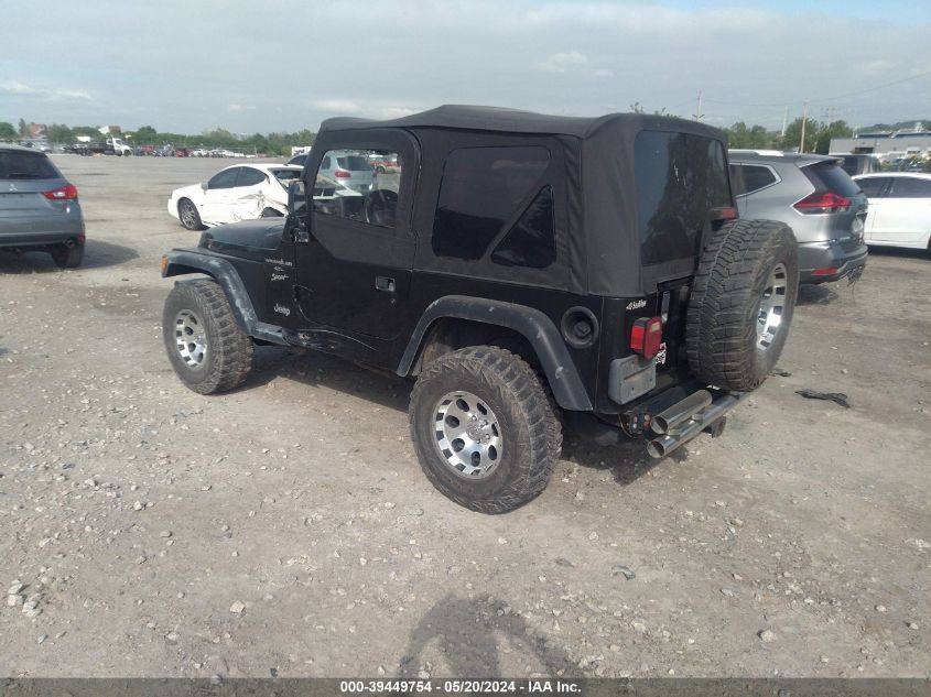 1999 Jeep Wrangler Sport VIN: 1J4FY19S0XP450529 Lot: 39449754