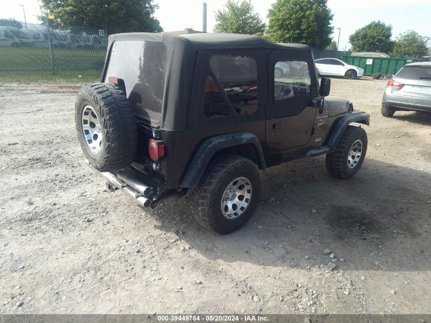 1999 Jeep Wrangler Sport VIN: 1J4FY19S0XP450529 Lot: 39449754