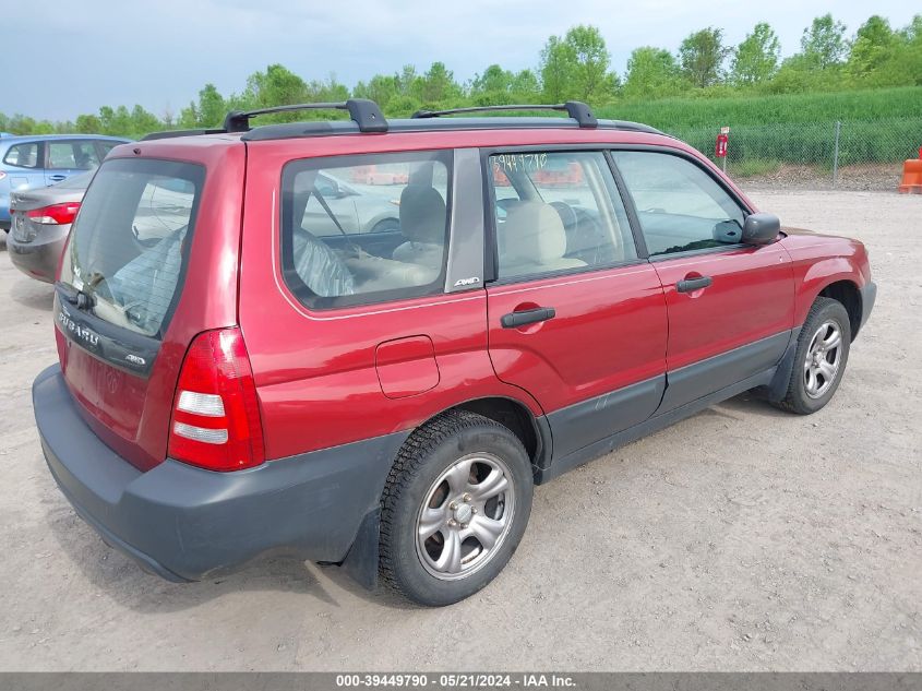 2004 Subaru Forester 2.5X VIN: JF1SG63674H715569 Lot: 39449790