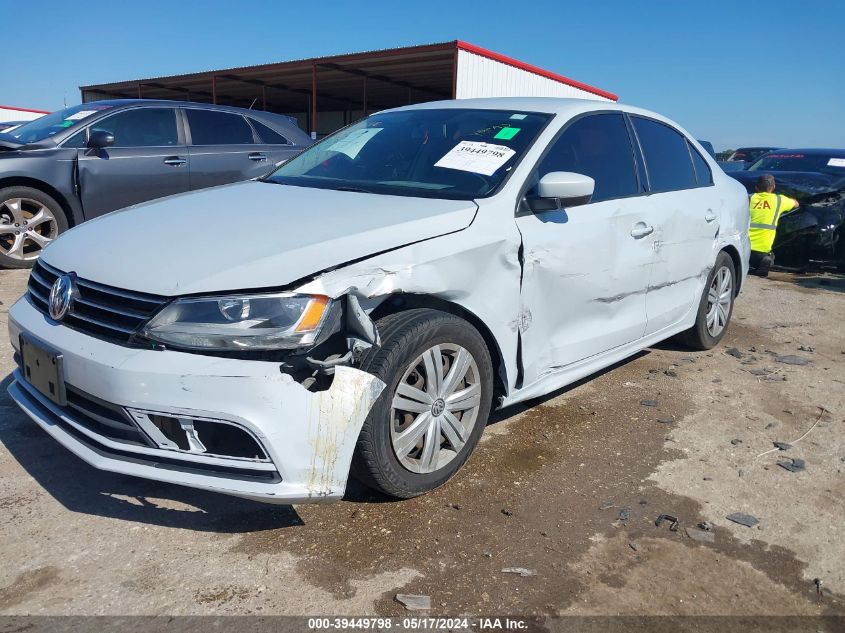 2017 Volkswagen Jetta 1.4T S VIN: 3VW2B7AJXHM411432 Lot: 39449798