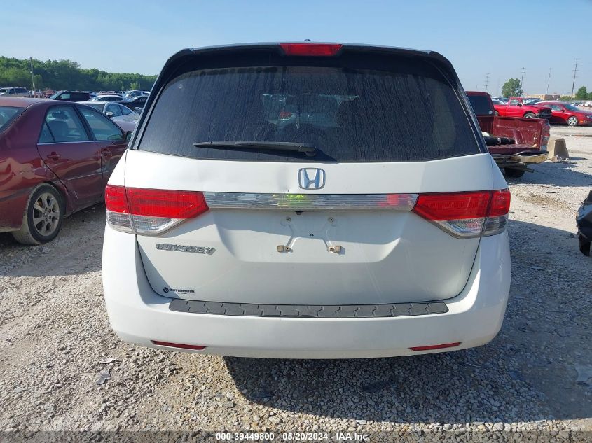 2015 Honda Odyssey Exl VIN: 5FNRL5H63FB037624 Lot: 39449800