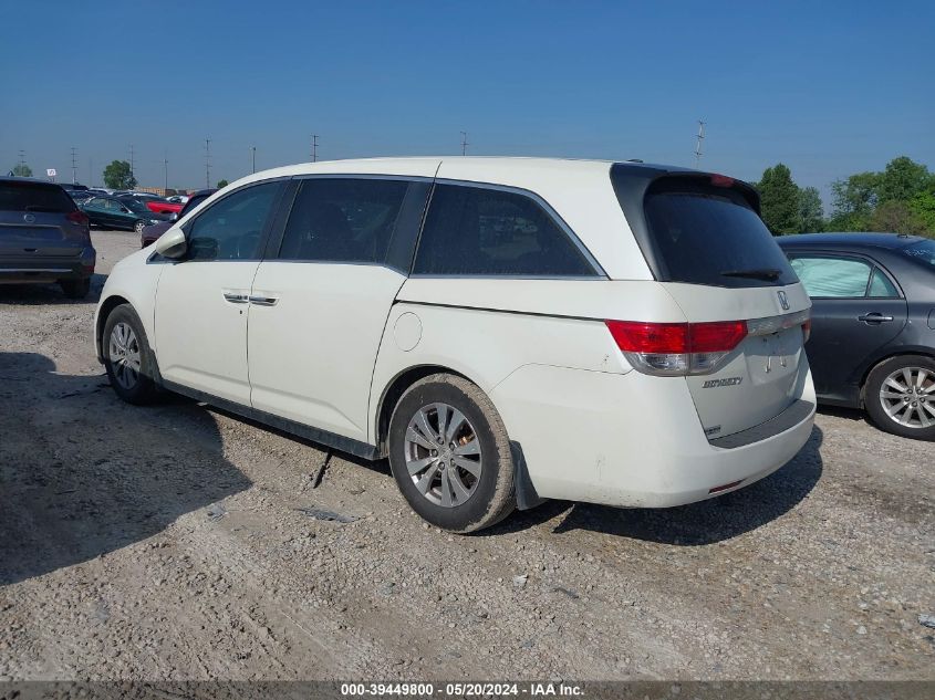 2015 Honda Odyssey Exl VIN: 5FNRL5H63FB037624 Lot: 39449800