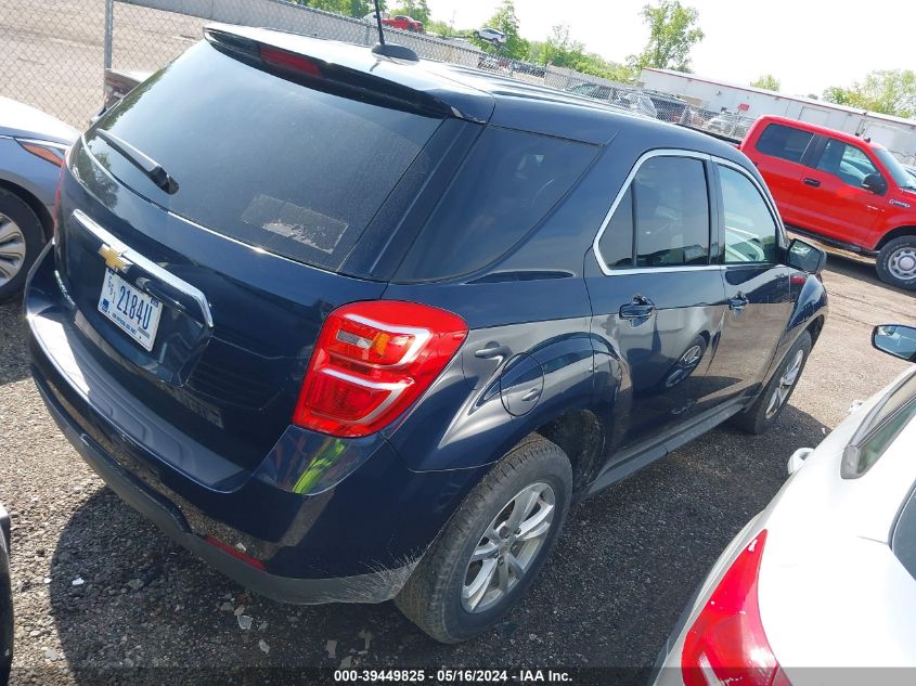 2017 Chevrolet Equinox Ls VIN: 2GNFLEEK5H6336875 Lot: 39449825