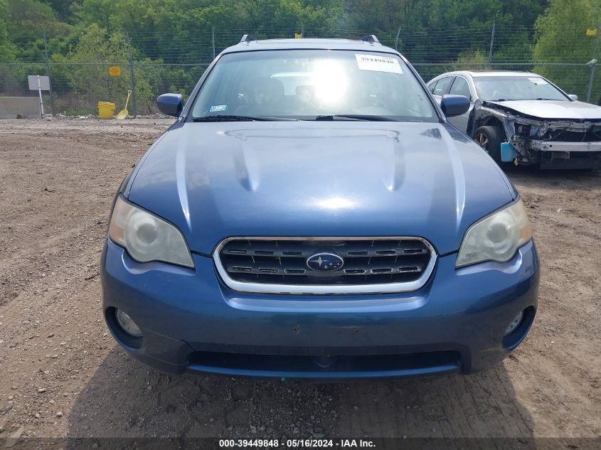 2006 Subaru Outback 2.5I Limited VIN: 4S4BP62C167317585 Lot: 39449848