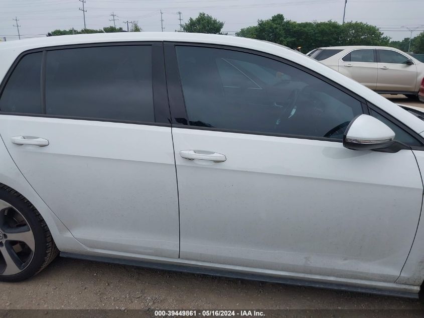 2016 Volkswagen Golf Gti Autobahn W/Performance Package 4-Door VIN: 3VW447AU6GM021309 Lot: 39449861