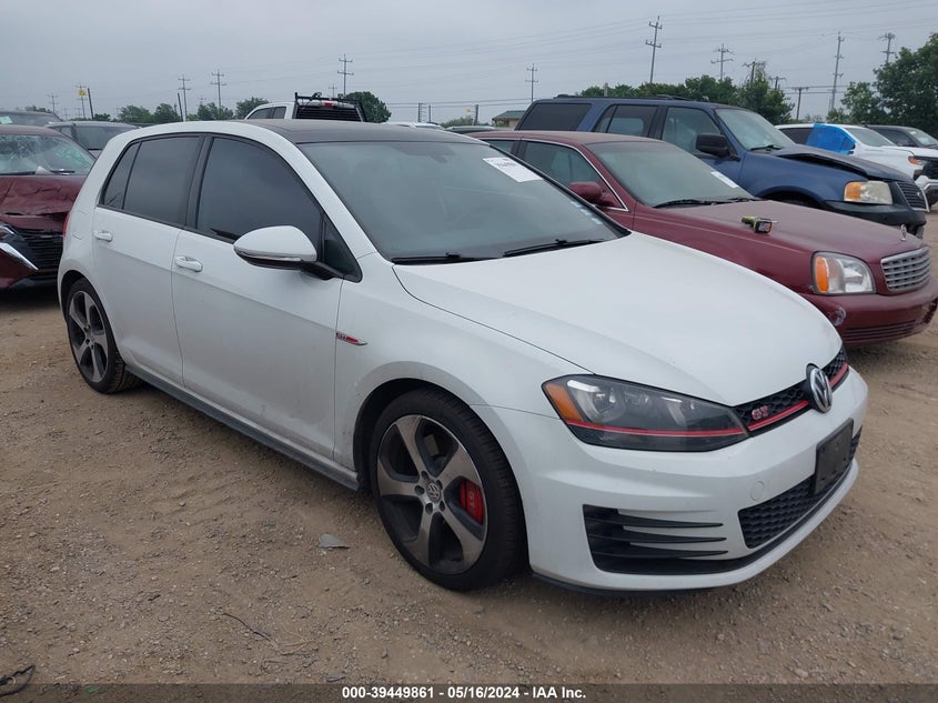 2016 VOLKSWAGEN GOLF GTI AUTOBAHN W/PERFORMANCE PACKAGE 4-DOOR - 3VW447AU6GM021309