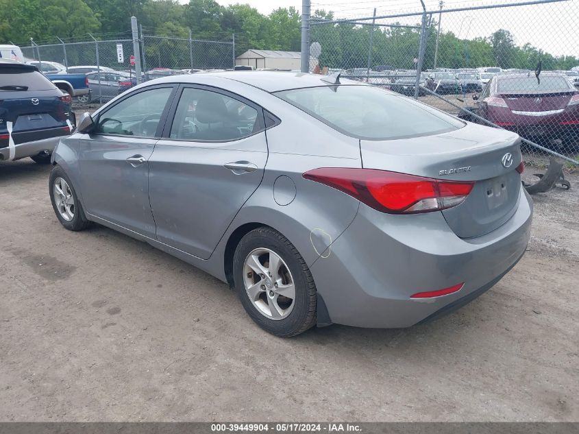 2015 Hyundai Elantra Se VIN: KMHDH4AE8FU459608 Lot: 39449904