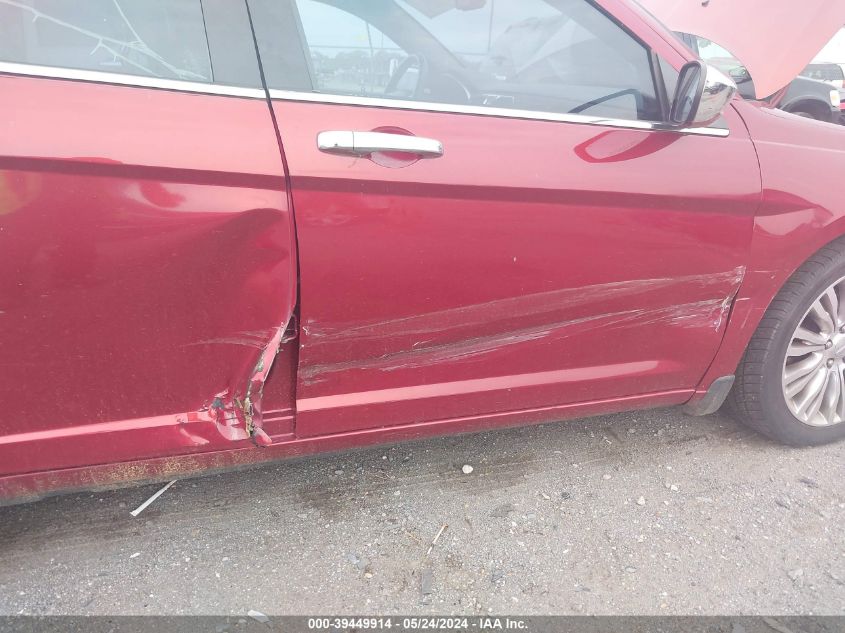 2013 Chrysler 200 Limited VIN: 1C3CCBCGXDN507431 Lot: 39449914