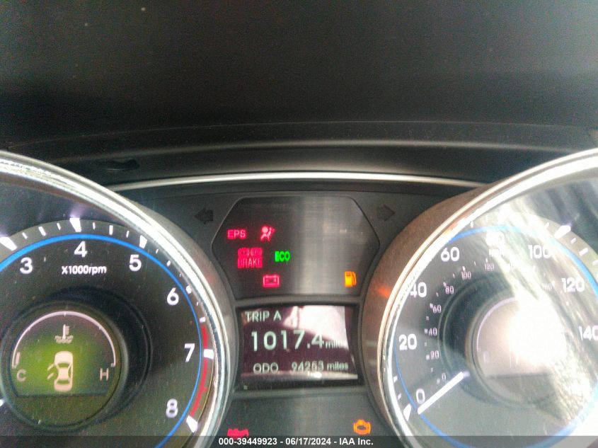 2013 Hyundai Sonata Gls VIN: 5NPEB4ACXDH811166 Lot: 39449923