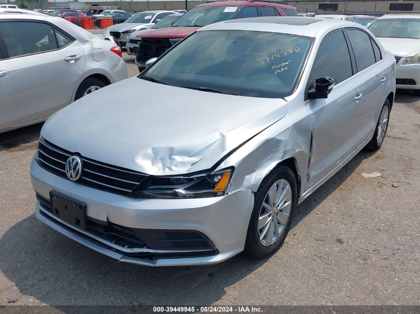 2015 Volkswagen Jetta 1.8T Se VIN: 3VWD07AJ9FM337433 Lot: 39449945