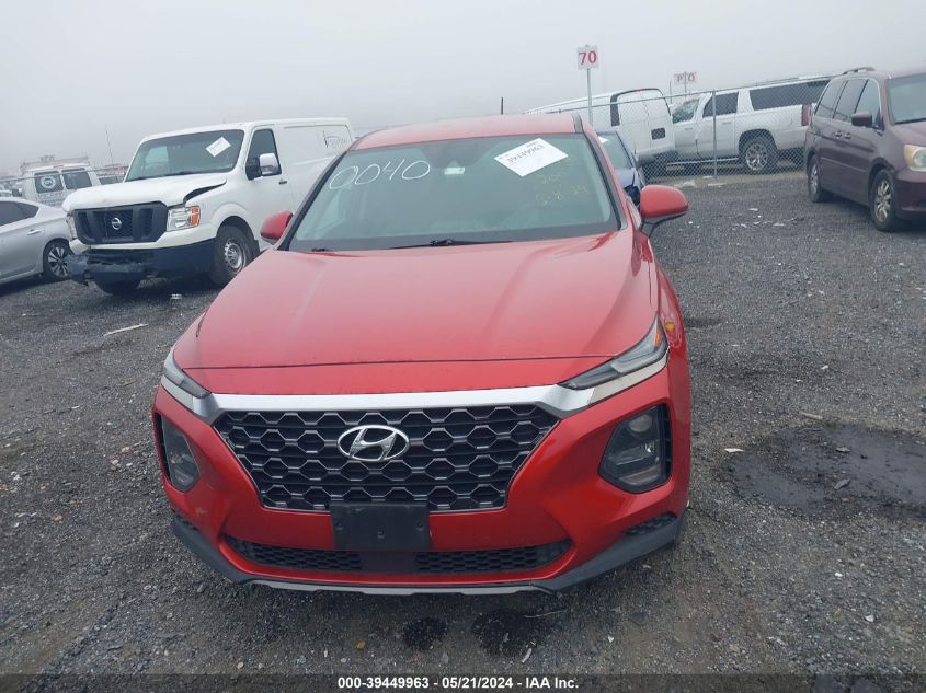 2019 Hyundai Santa Fe Se VIN: 5NMS23AD0KH040040 Lot: 39449963