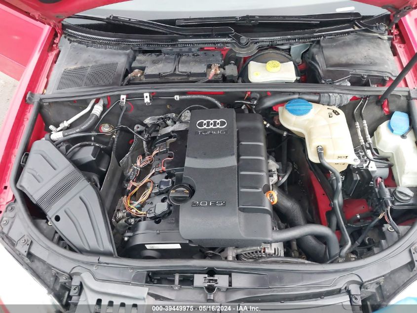 2007 Audi A4 2.0T VIN: WAUAF78E77A192661 Lot: 39449975