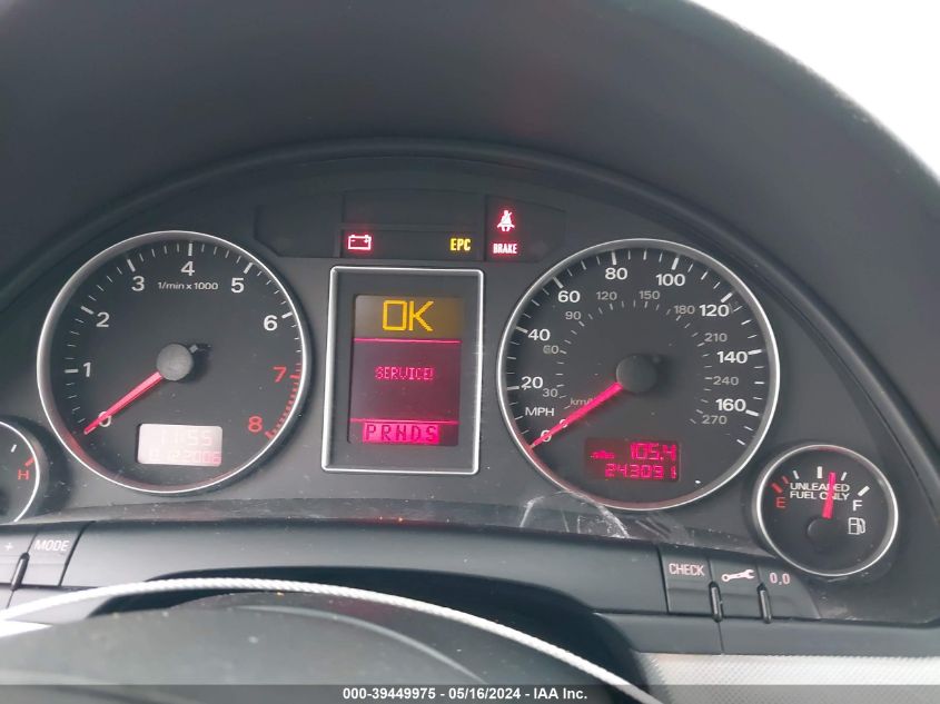 2007 Audi A4 2.0T VIN: WAUAF78E77A192661 Lot: 39449975