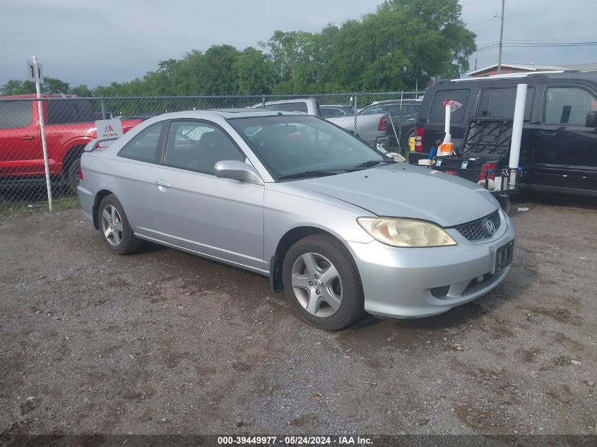 2004 Honda Civic Ex VIN: 2HGES26744H592800 Lot: 39449977