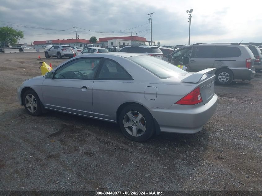 2004 Honda Civic Ex VIN: 2HGES26744H592800 Lot: 39449977