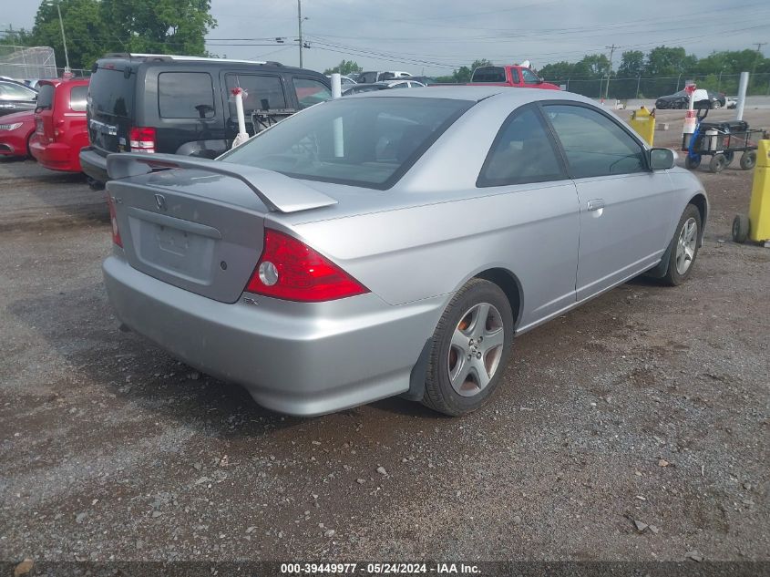 2004 Honda Civic Ex VIN: 2HGES26744H592800 Lot: 39449977