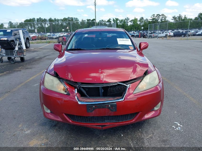 2006 Lexus Is 250 VIN: JTHCK262662006196 Lot: 39449995