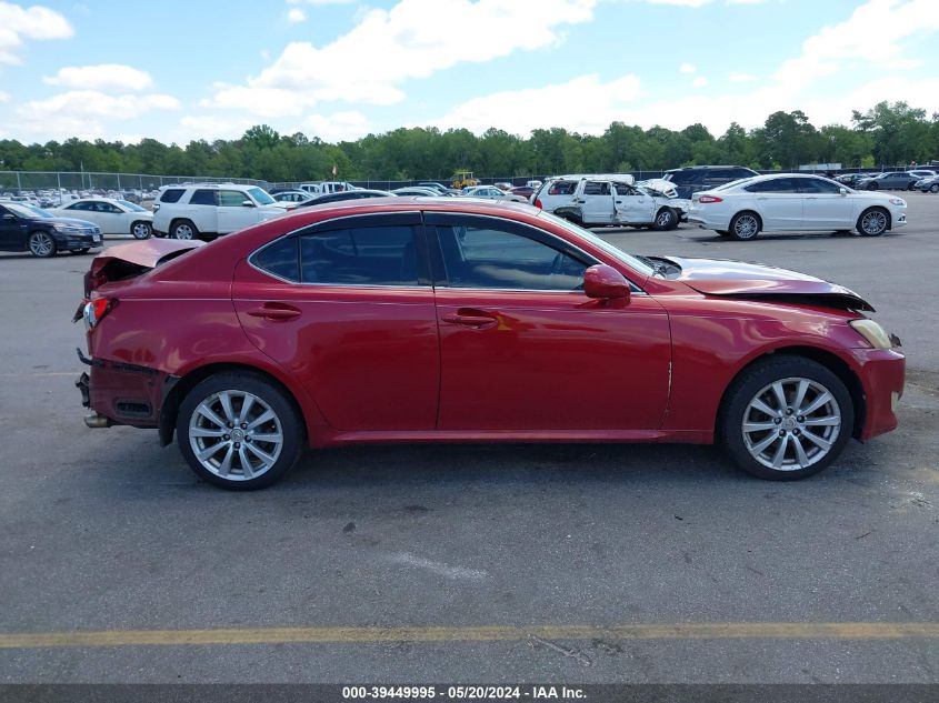 2006 Lexus Is 250 VIN: JTHCK262662006196 Lot: 39449995