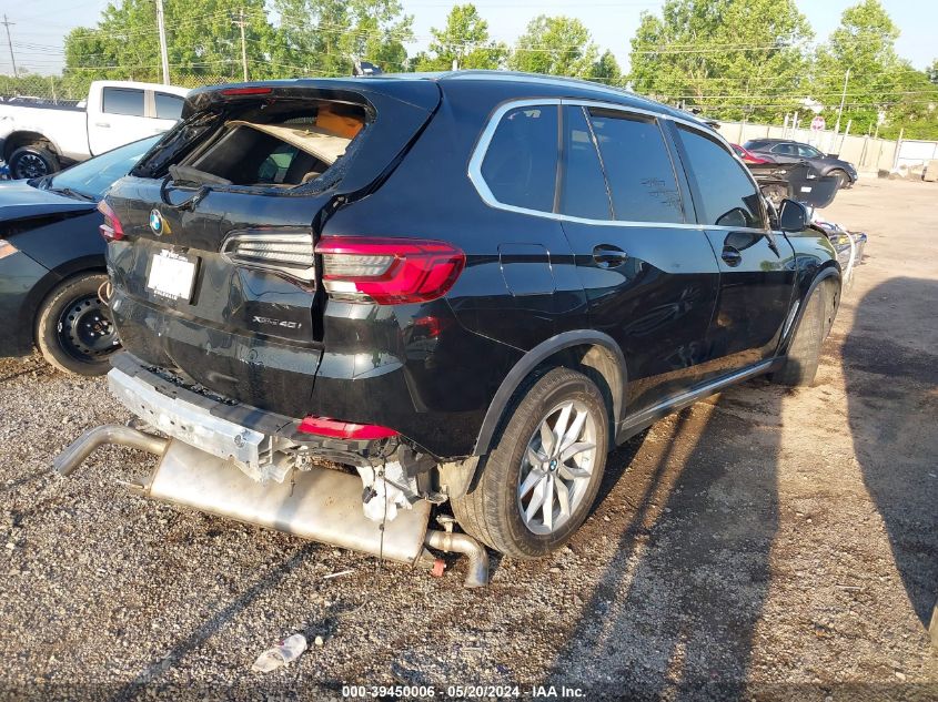 2019 BMW X5 xDrive40I VIN: 5UXCR6C57KLL11695 Lot: 39450006