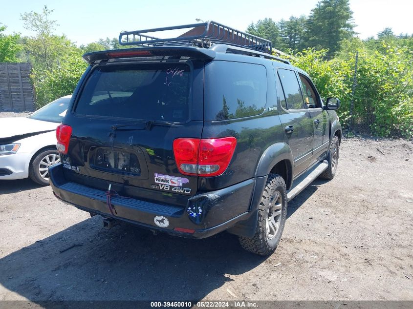 2006 Toyota Sequoia Limited V8 VIN: 5TDBT48A66S261630 Lot: 39450010