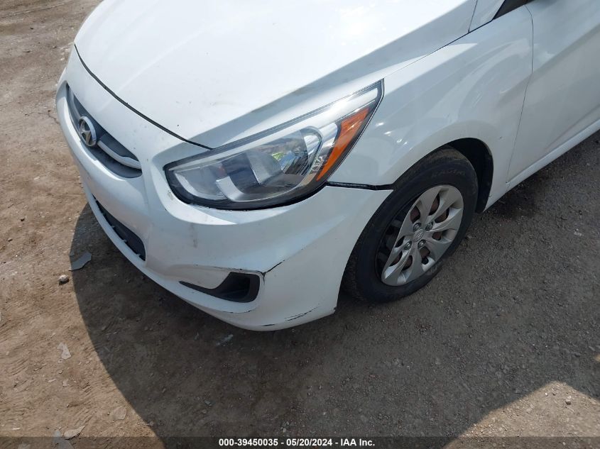 2016 Hyundai Accent Se VIN: KMHCT4AE8GU074383 Lot: 39450035