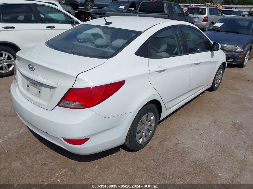 2016 Hyundai Accent Se VIN: KMHCT4AE8GU074383 Lot: 39450035