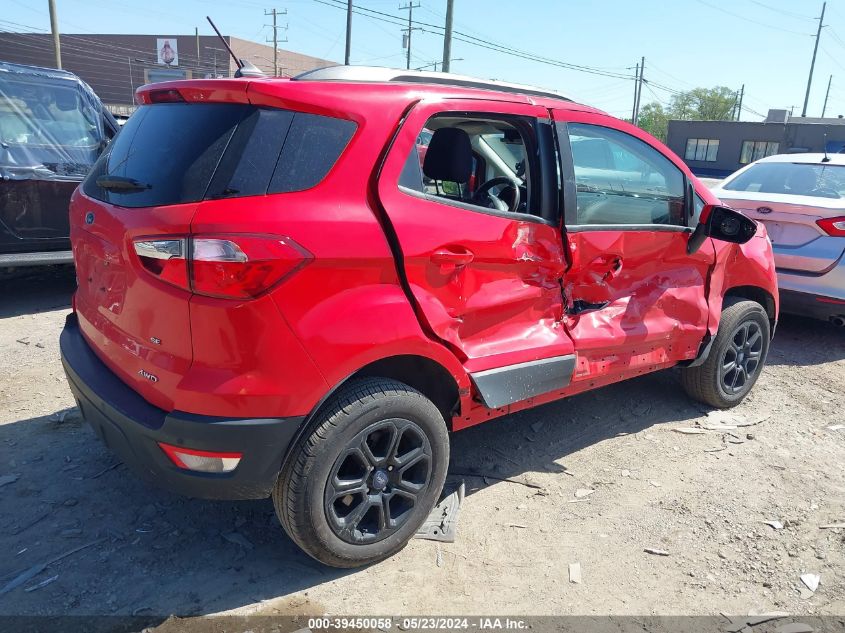 2019 Ford Ecosport Se VIN: MAJ6S3GL7KC268363 Lot: 39450058