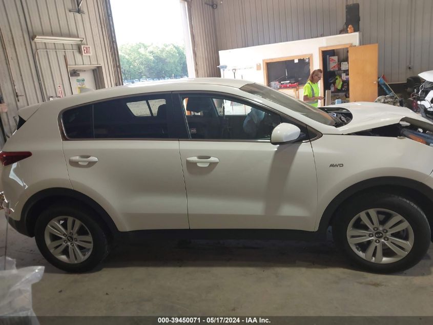 2017 Kia Sportage Lx VIN: KNDPMCAC2H7039852 Lot: 39450071