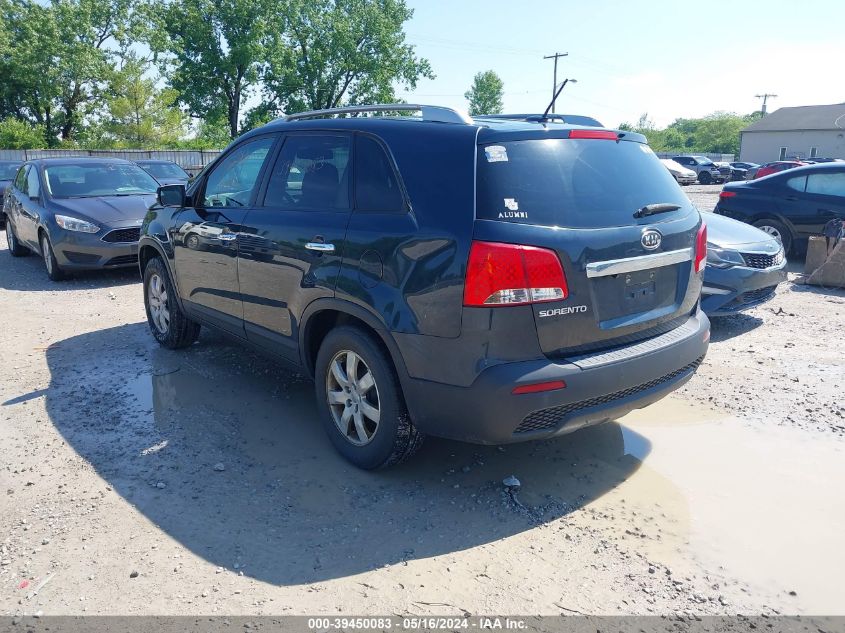 2013 Kia Sorento Lx VIN: 5XYKT4A63DG335604 Lot: 39450083