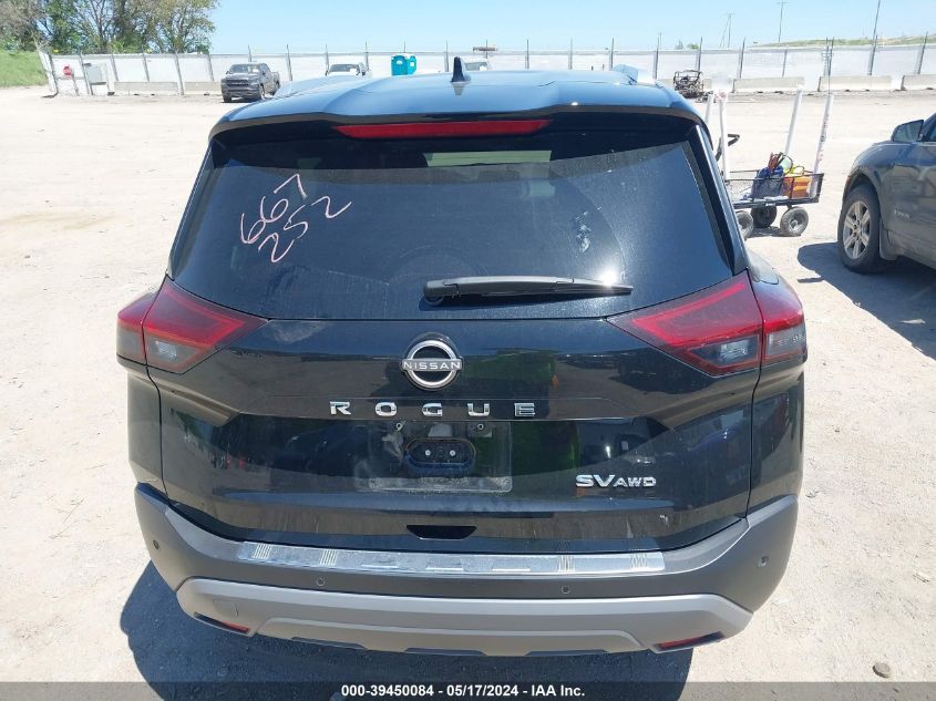 2022 Nissan Rogue Sv Intelligent Awd VIN: JN8BT3BB2NW337195 Lot: 39450084