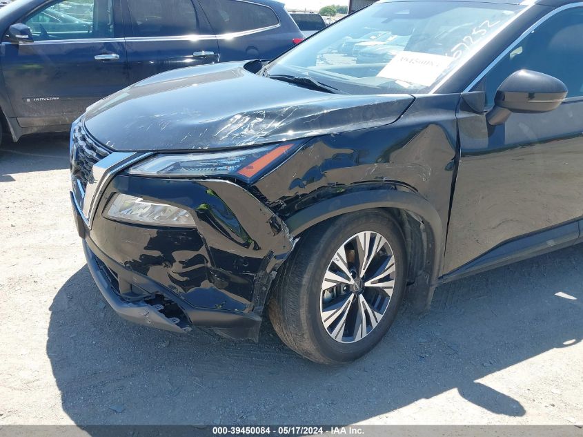 2022 Nissan Rogue Sv Intelligent Awd VIN: JN8BT3BB2NW337195 Lot: 39450084