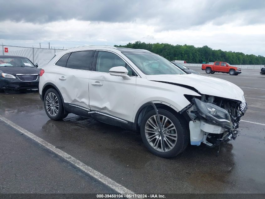 2016 Lincoln Mkx Reserve VIN: 2LMTJ6LR1GBL80093 Lot: 39450104