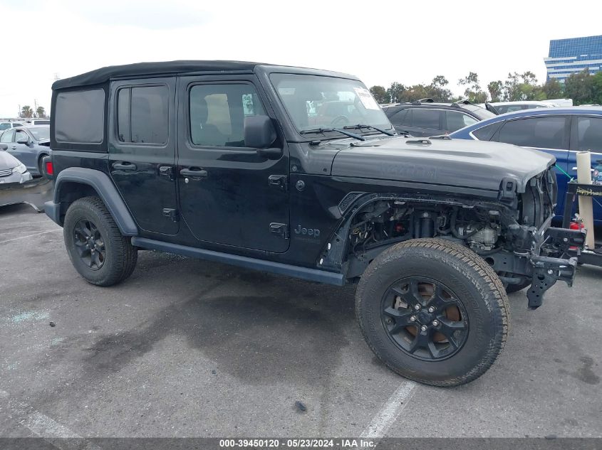 2020 Jeep Wrangler Unlimited Willys 4X4 VIN: 1C4HJXDN0LW237183 Lot: 39450120