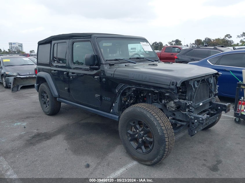 VIN 1C4HJXDN0LW237183 2020 JEEP WRANGLER UNLIMITED WILLYS 4X4