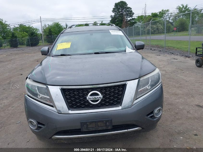 2015 Nissan Pathfinder Sl VIN: 5N1AR2MM4FC615639 Lot: 39450121