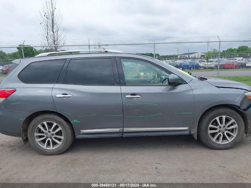 2015 Nissan Pathfinder Sl VIN: 5N1AR2MM4FC615639 Lot: 39450121