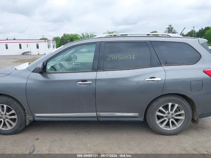 2015 Nissan Pathfinder Sl VIN: 5N1AR2MM4FC615639 Lot: 39450121