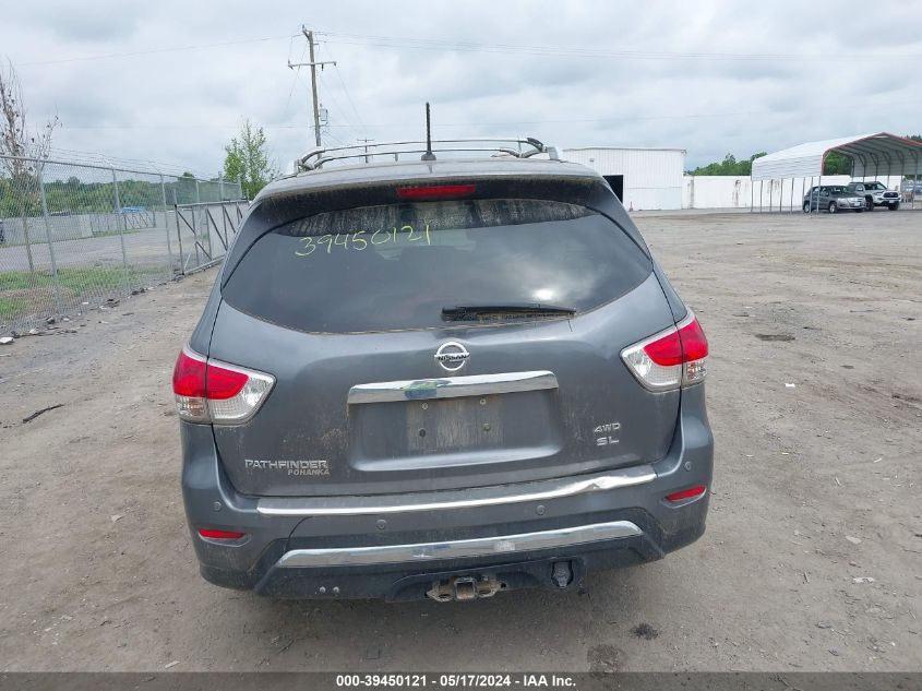 2015 Nissan Pathfinder Sl VIN: 5N1AR2MM4FC615639 Lot: 39450121